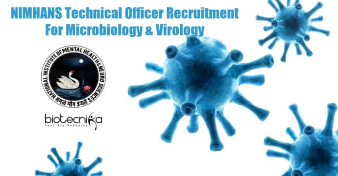 NIMHANS Virology Jobs