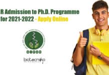NIPGR Admission to Ph.D. Programme for 2021-2022 – Apply Online NIPGR PhD Admissions 2021
