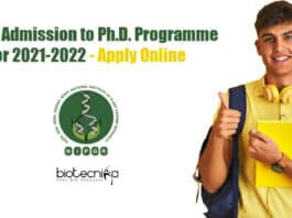 NIPGR PhD Admissions 2021