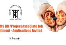 SGPGIMS JRF/Project Associate Job Recruitment – Applications Invited SGPGIMS Biotechnology