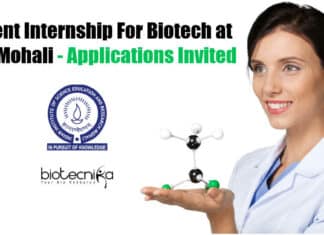 Student Internship For Biotech