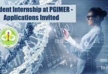 Student Internship at PGIMER – Applications Invited Student Internship at PGIMER