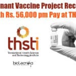 THSTI Vaccine Research Jobs
