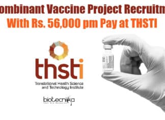 THSTI Vaccine Research Jobs