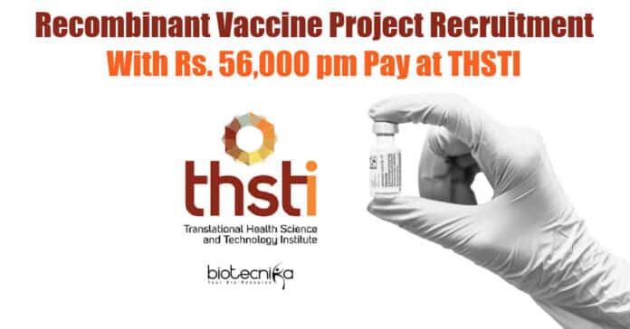 THSTI Vaccine Research Jobs