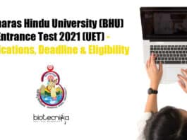 BHU UET Entrance Test