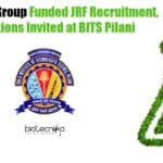 BITS Pilani JRF Jobs