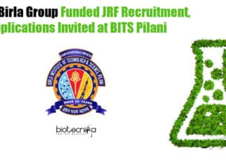 BITS Pilani JRF Jobs