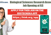 Biological Sciences PhD Job
