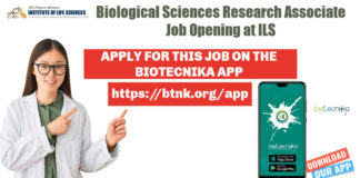 Biological Sciences PhD Job