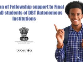 Extension of Fellowship support