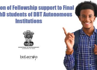 Extension of Fellowship support