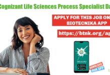 Cognizant Life Sciences Process Specialist – Data Recruitment Cognizant Data Specialist Jobs