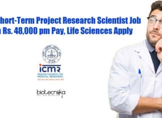 ICMR Project Research Job