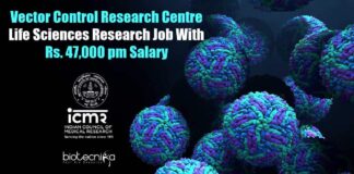 ICMR-VCRC Life Sciences Job