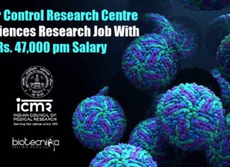 ICMR-VCRC Life Sciences Job