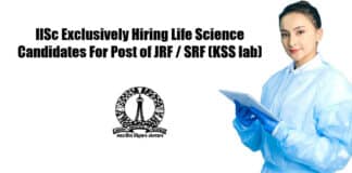 IISc Exclusively Hiring