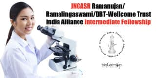 JNCASR Intermediate Fellowship