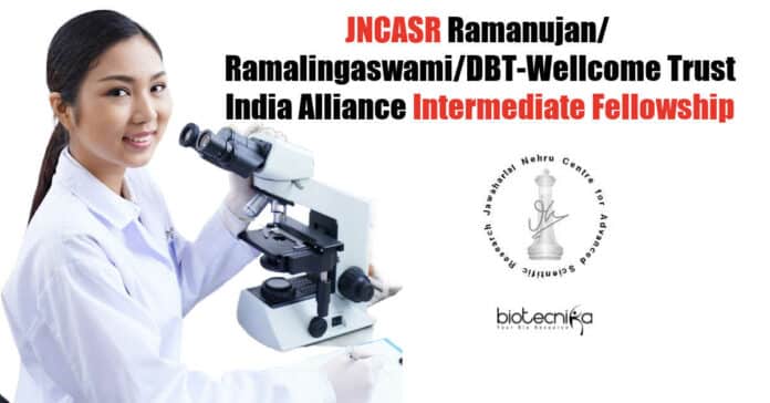 JNCASR Intermediate Fellowship
