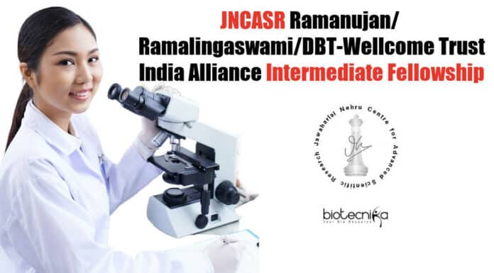 JNCASR Intermediate Fellowship