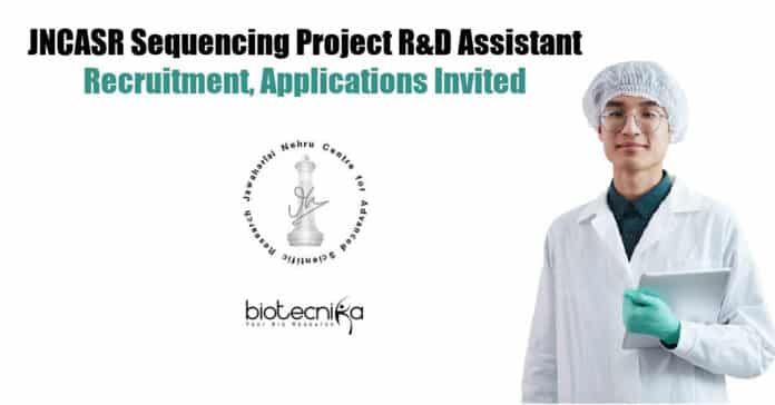 JNCASR R&D Job
