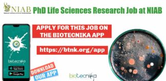 NIAB Research Associate Job