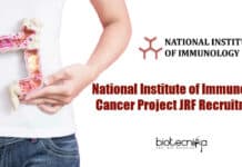 National Institute of Immunology Cancer Project JRF Recruitment NII Project Jobs