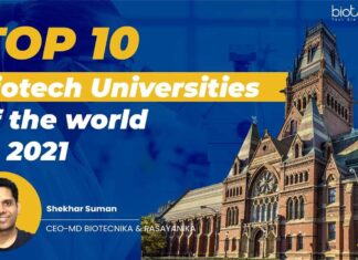 Top 10 Biotech Universities World