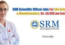 SRM Scientific Officer