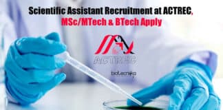 Scientific Assistant Recruitment