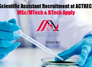 Scientific Assistant Recruitment