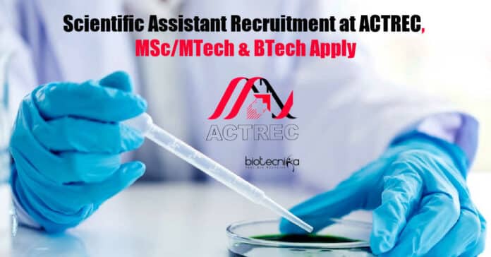 Scientific Assistant Recruitment
