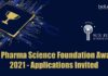 Sun Pharma Science Foundation Awards 2021 – Applications Invited Sun Pharma Science Foundation