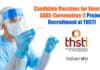 Candidate Vaccines for Emerging SARS-Coronavirus-2 Project Recruitment at THSTI THSTI Project Vacancies