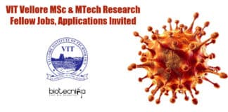 VIT Vellore Biochem Jobs