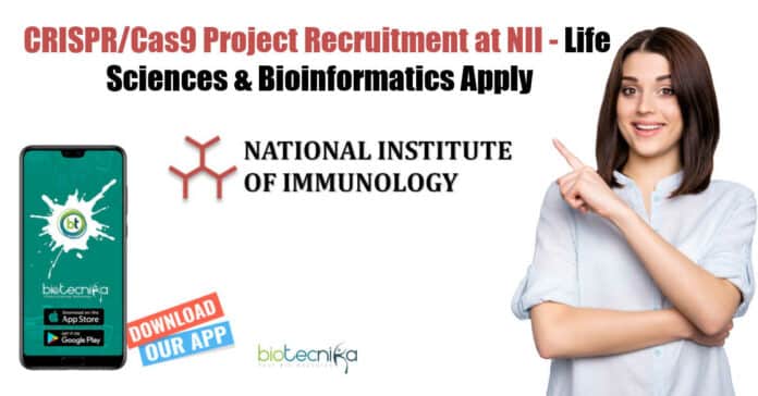 Bioinformatics Jobs at NII