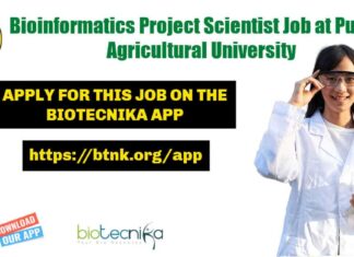 Bioinformatics Project Scientist Job