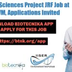 Biological Sciences Project JRF
