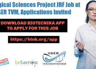 Biological Sciences Project JRF