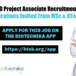 CDFD Project Associate Recruitment, Applications Invited From MSc & BTech CDFD Project Associate Recruitment