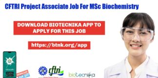 CFTRI Project Associate