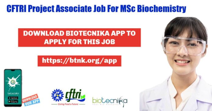 CFTRI Project Associate