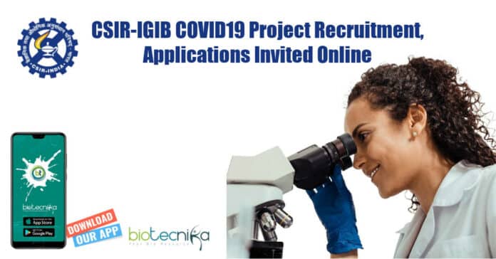 CSIR-IGIB Research Project