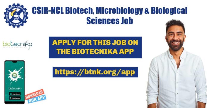 CSIR-NCL Project Jobs