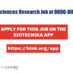 DRDO-DIPAS Life Sciences Research Associate Recruitment DRDO-DIPAS Life Sciences Researchh