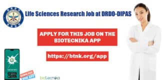 DRDO-DIPAS Life Sciences Researchh