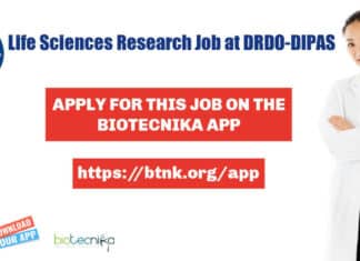 DRDO-DIPAS Life Sciences Researchh