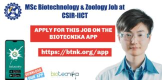 IICT Biotech Jobs