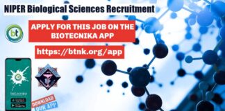 NIPER Biotech Jobs