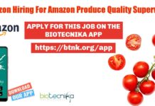 Amazon Produce Quality Supervisor Recruitment, Apply Online Amazon Produce Quality Supervisor